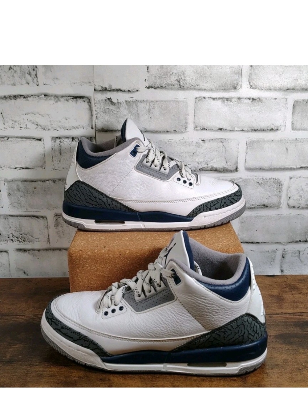 Jordan 3 Retro Midnight Navy DM0967-140 Gs Big Kids Size 6.5 / 8 Women's